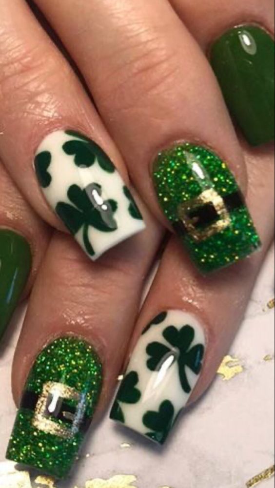 St Patricks Day nail ideas