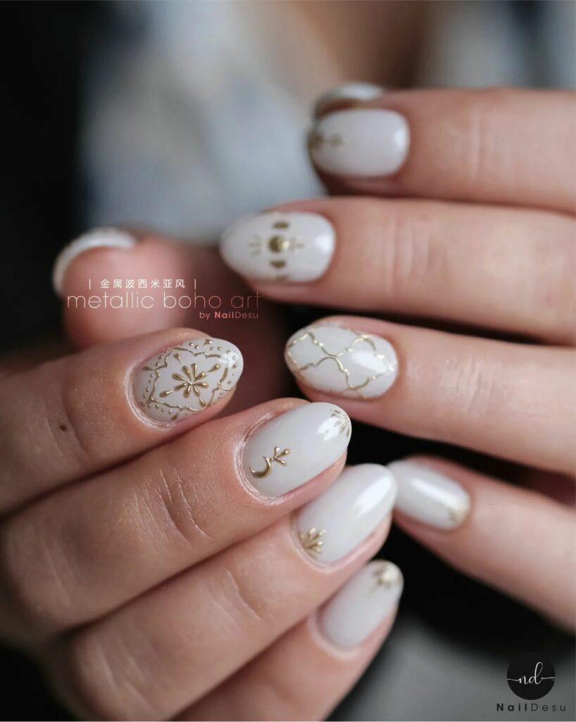 Boho Nail Designs and boho nail art ideas