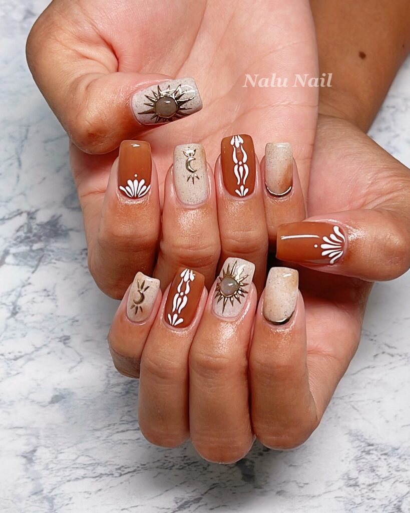 Boho Nail Designs and boho nail art ideas