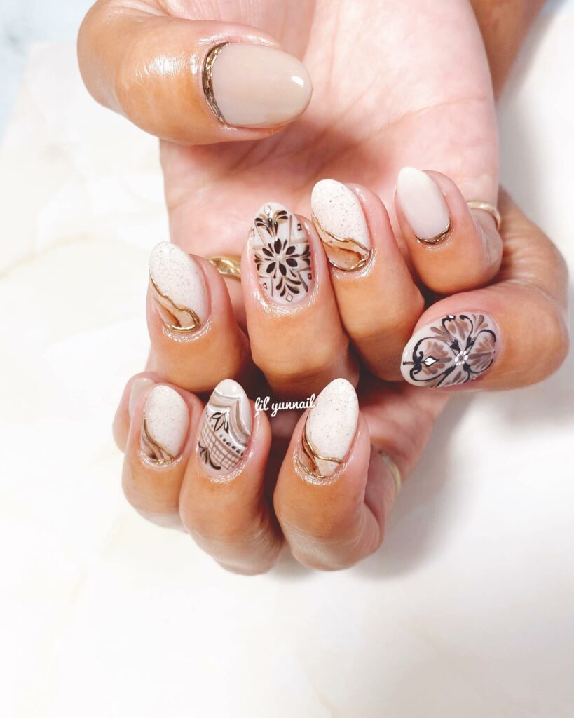 Boho Nail Designs and boho nail art ideas