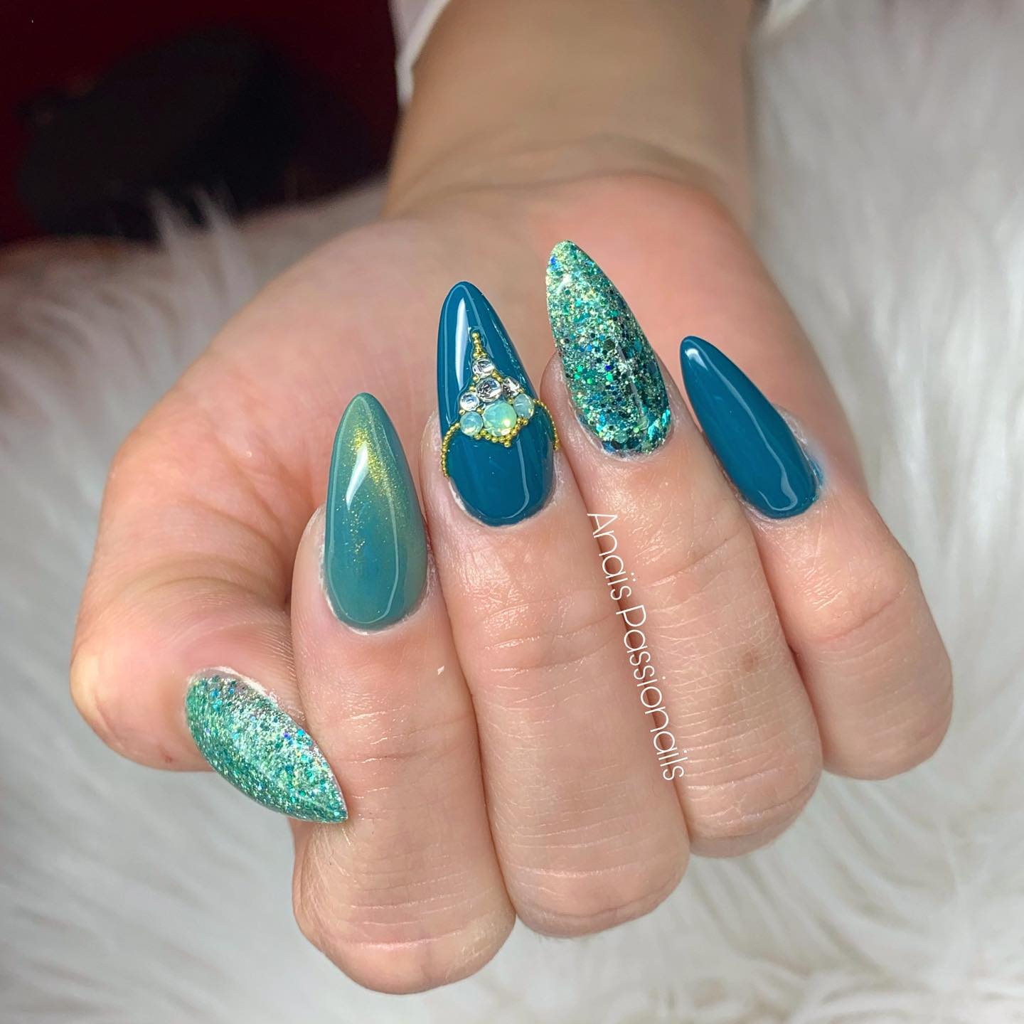 23 Dark Teal Nails Ideas to Steal This Month Nail Designs Daily