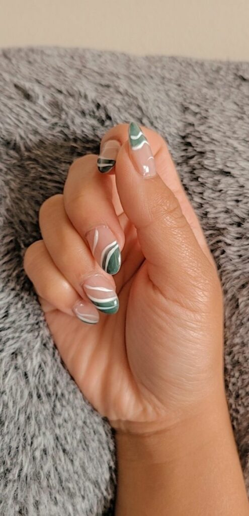 forest green nail designs