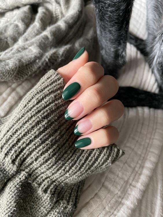 forest green nail designs