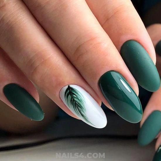 forest green nail designs