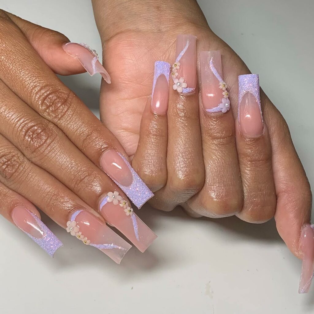 lavender nails ideas and nail designs in lavender nail polish color