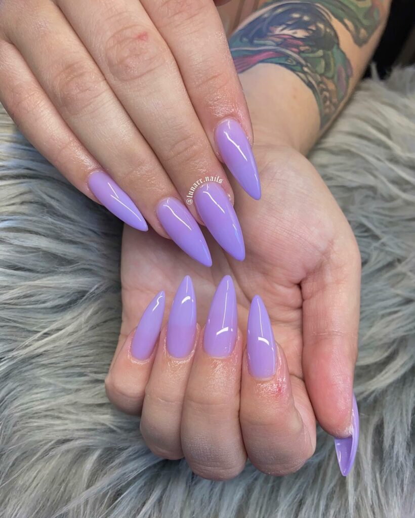 lavender nails ideas and nail designs in lavender nail polish color