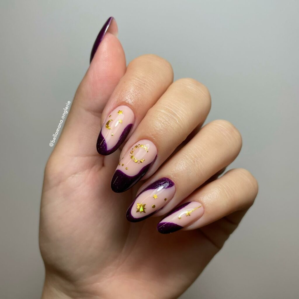 Moon and Star Nail Designs