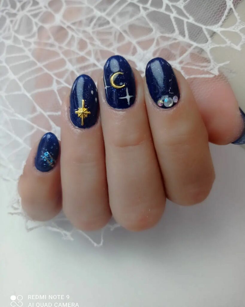 Moon and Star Nail Designs