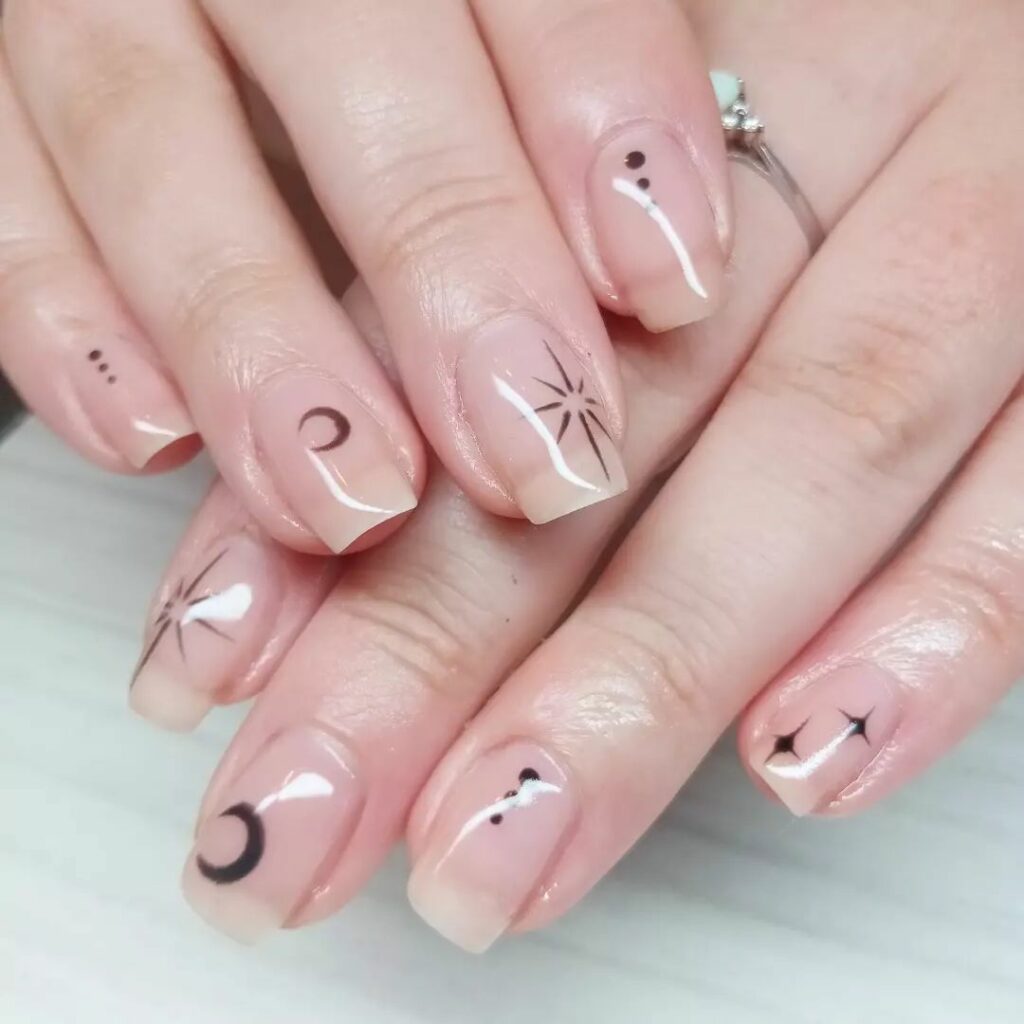 Moon and Star Nail Designs