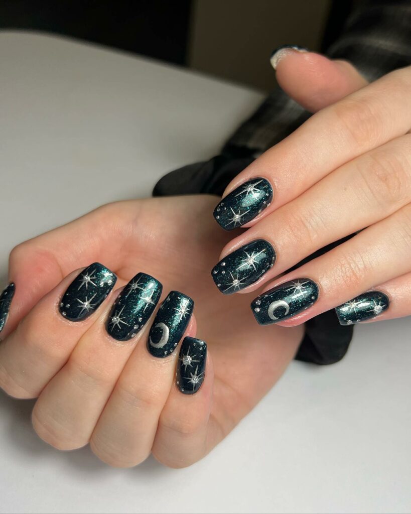 Moon and Star Nail Designs