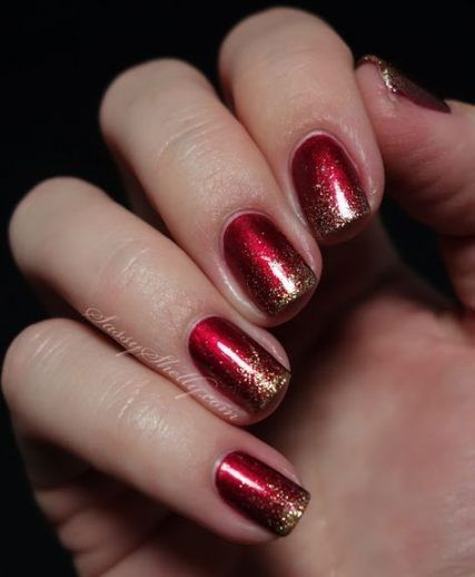 Red Christmas Nails ideas and red Christmas nail art