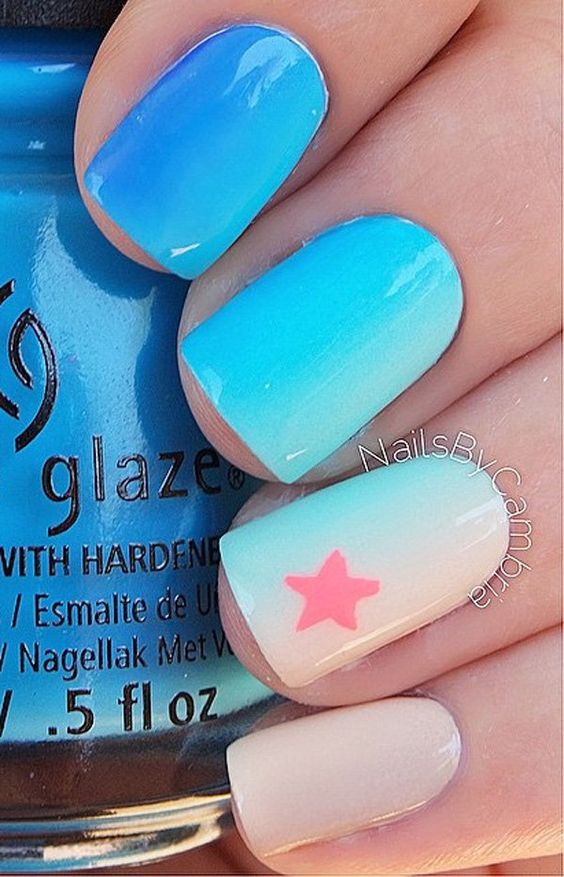 Summer Ombre Nails