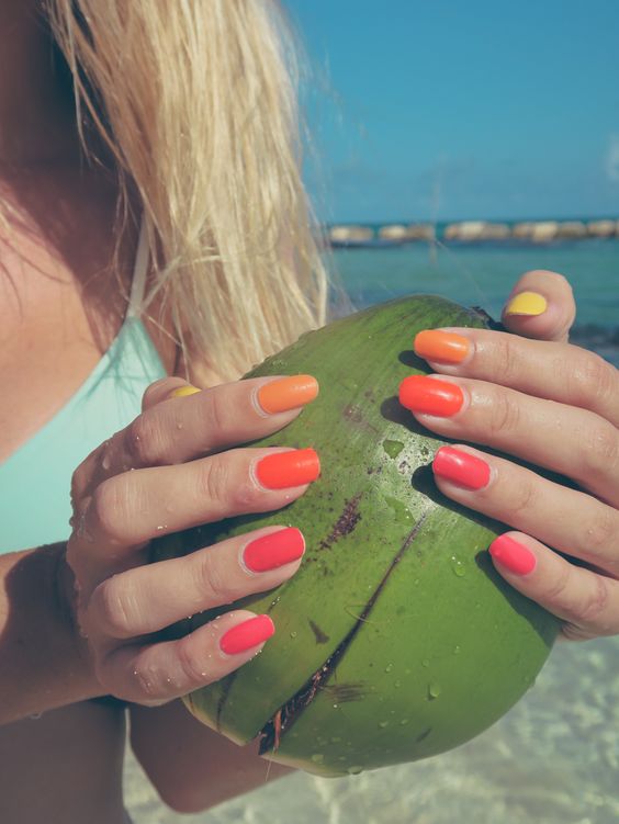 Summer Ombre Nails