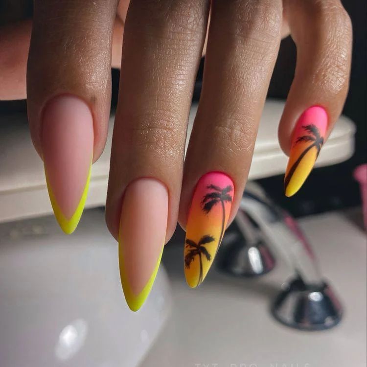  tropical Beach Themed Nails ideas