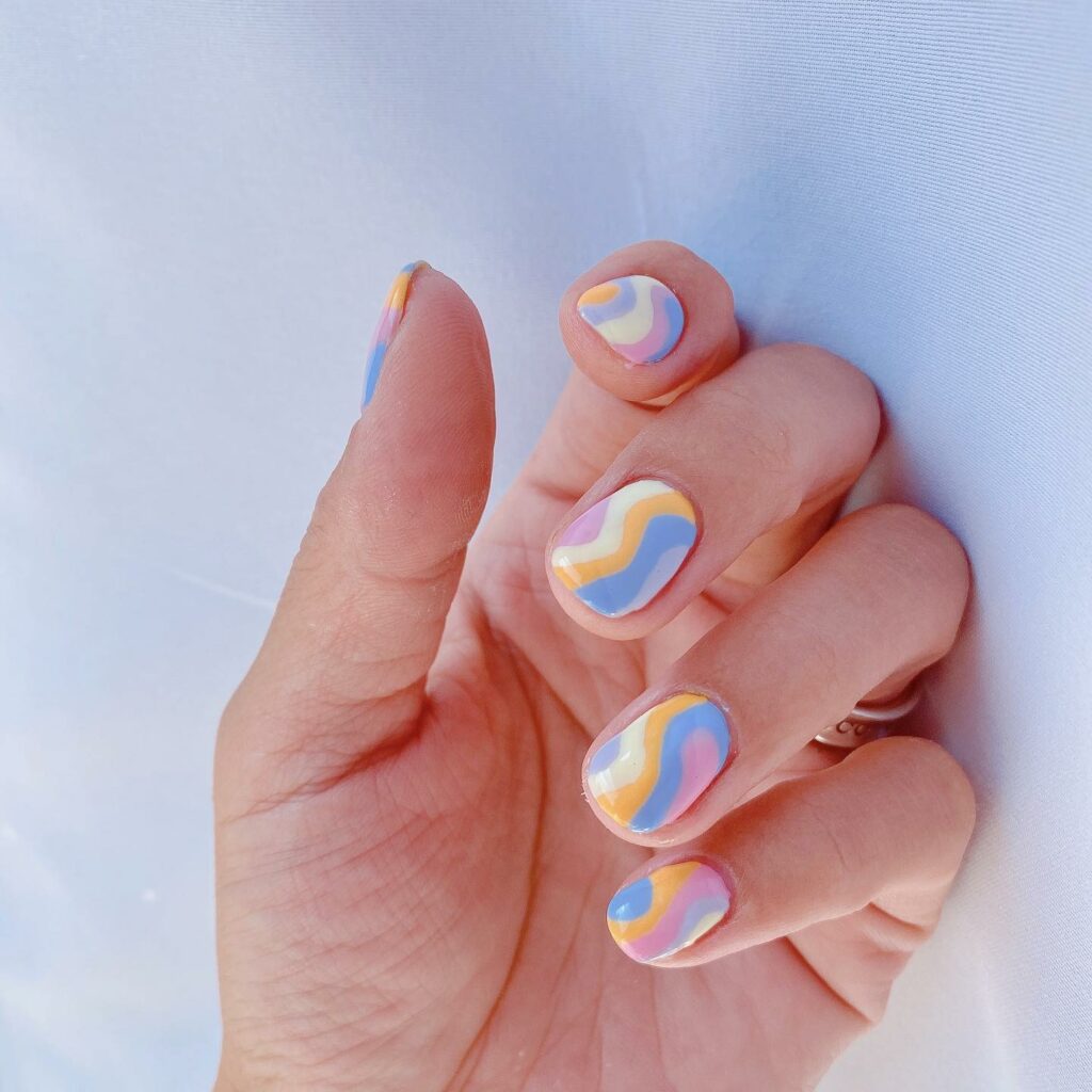 tropical Beach Themed Nails ideas
