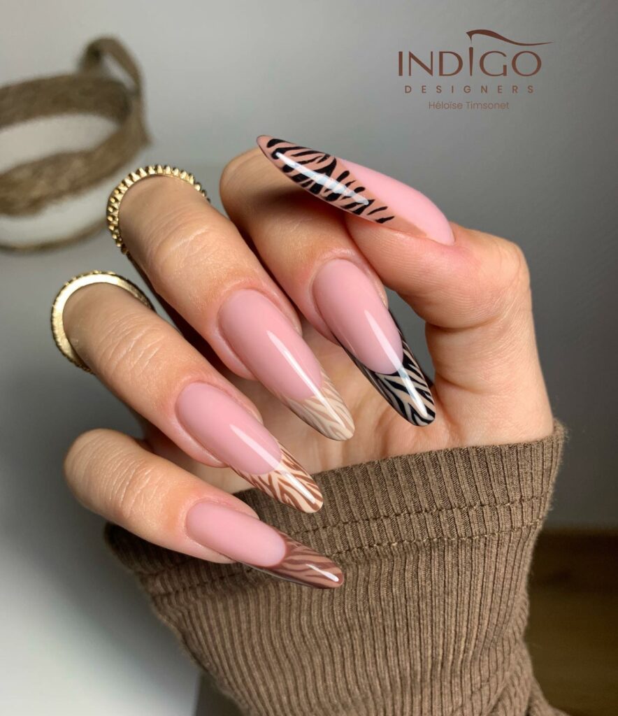 Zebra Nail Designs