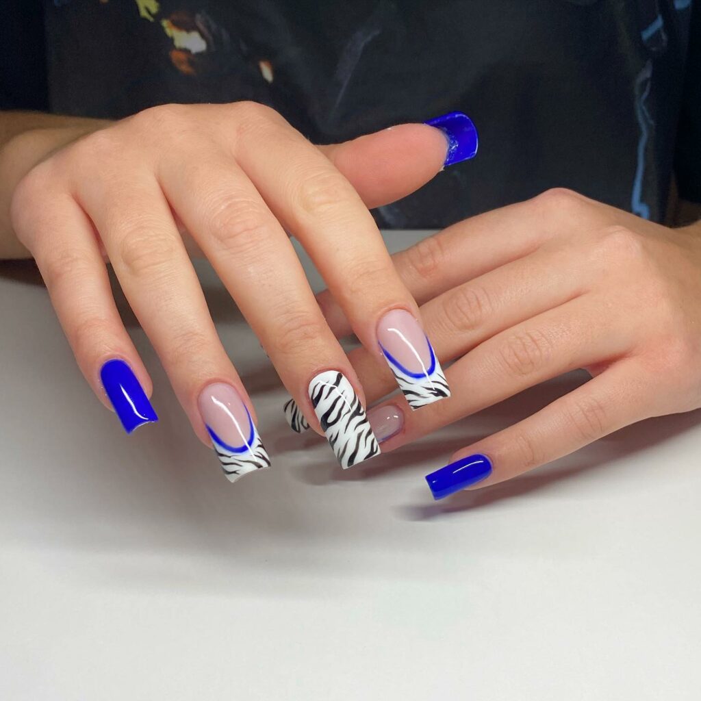 Zebra Nail Designs