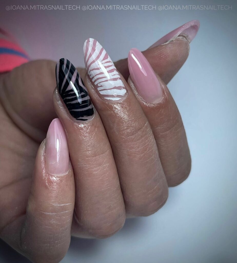 Zebra Nail Designs