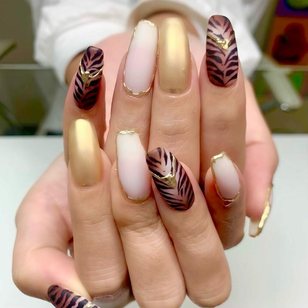 Zebra Nail Designs