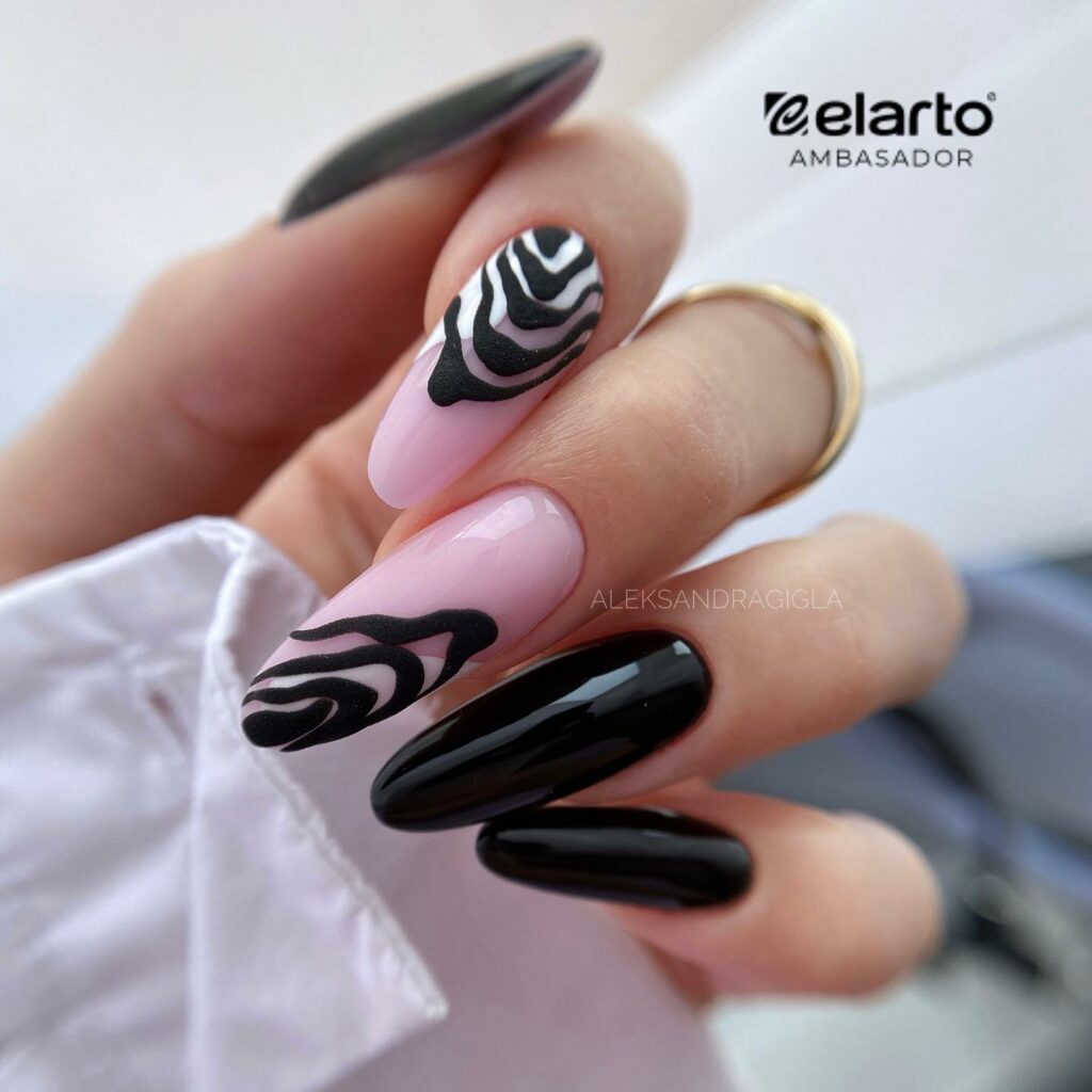 Zebra Nail Designs