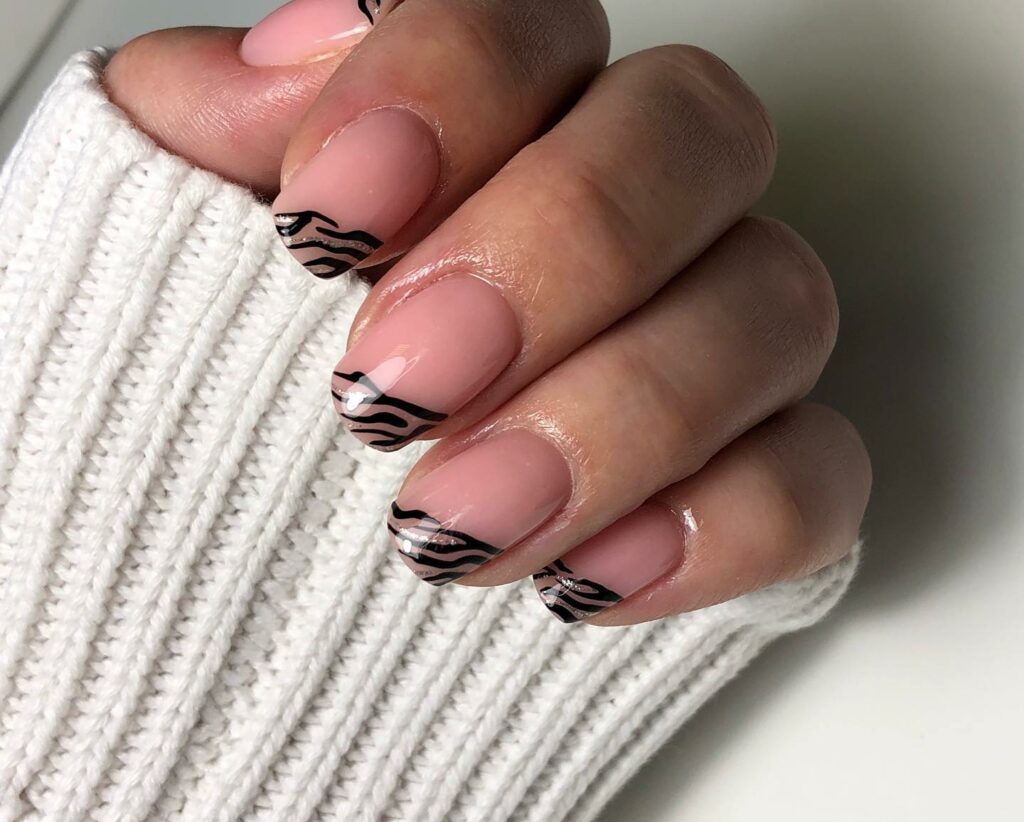 Zebra Nail Designs