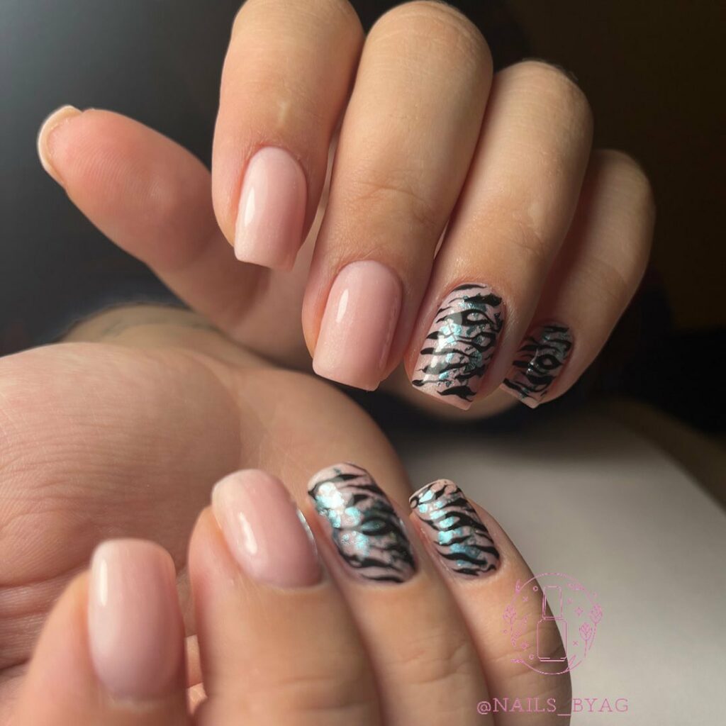 Zebra Nail Designs