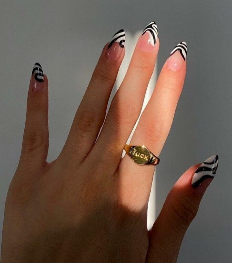 Zebra Nail Designs