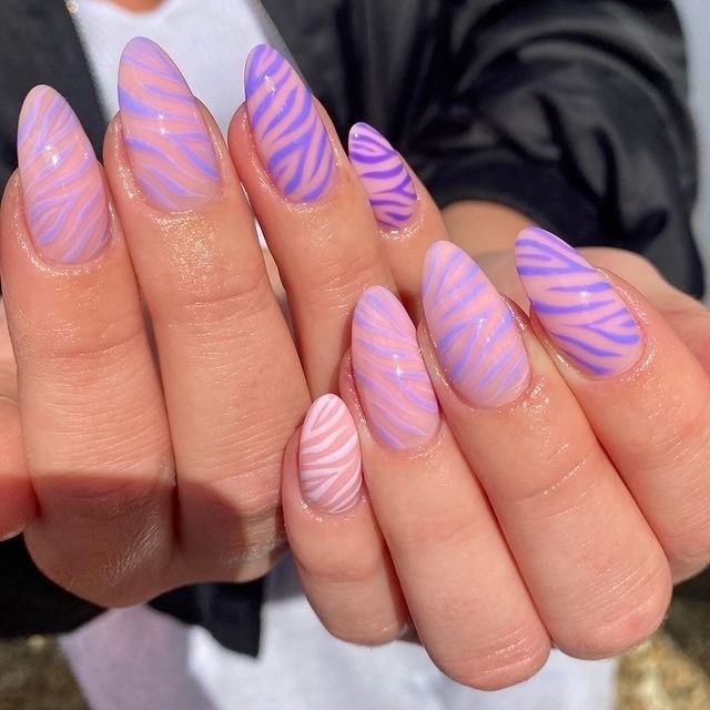 Zebra Nail Designs