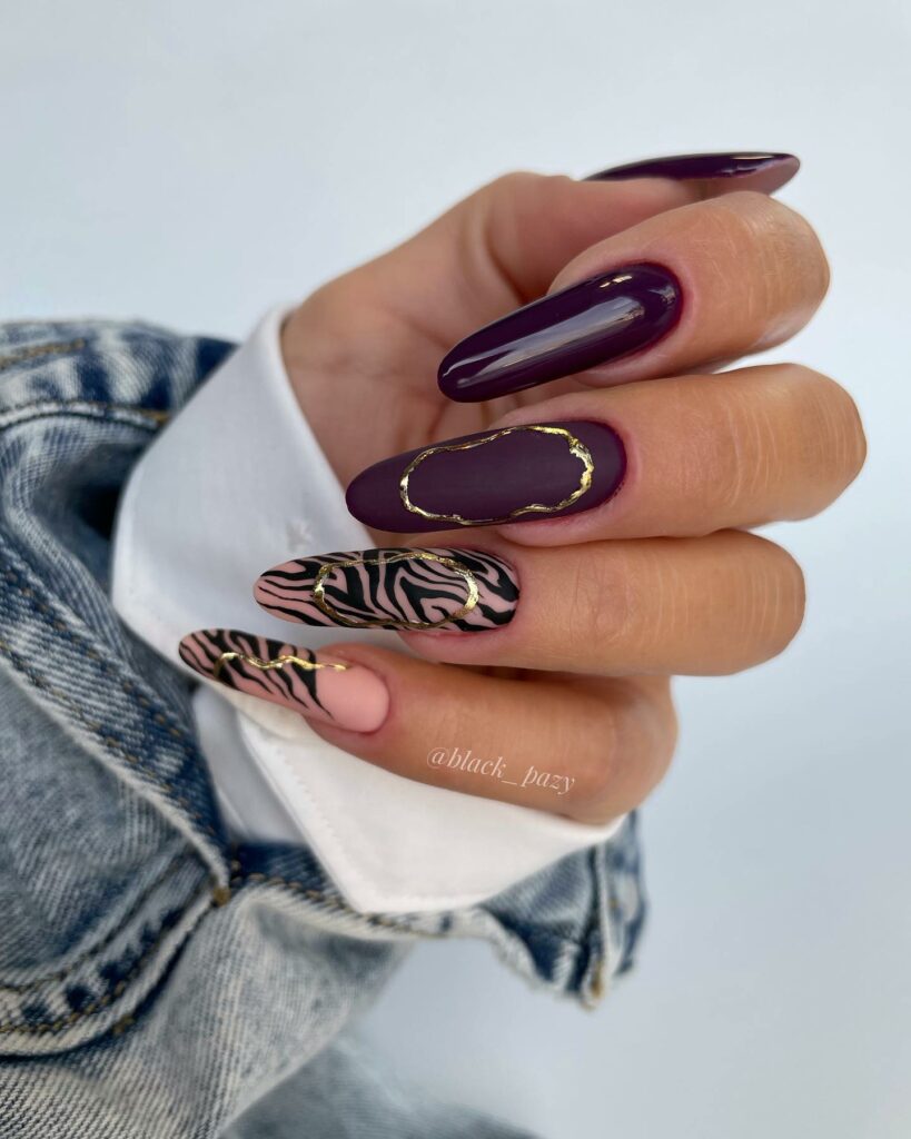 Zebra Nail Designs