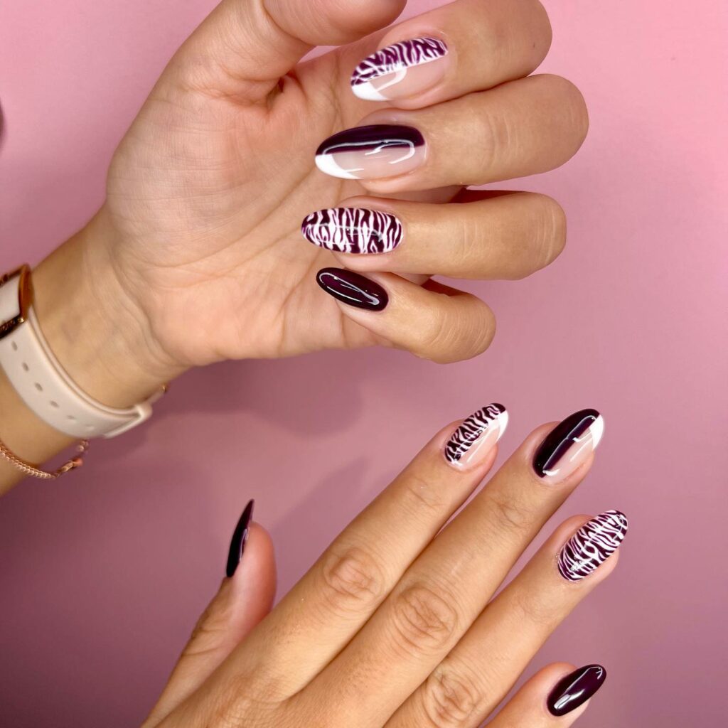 Zebra Nail Designs