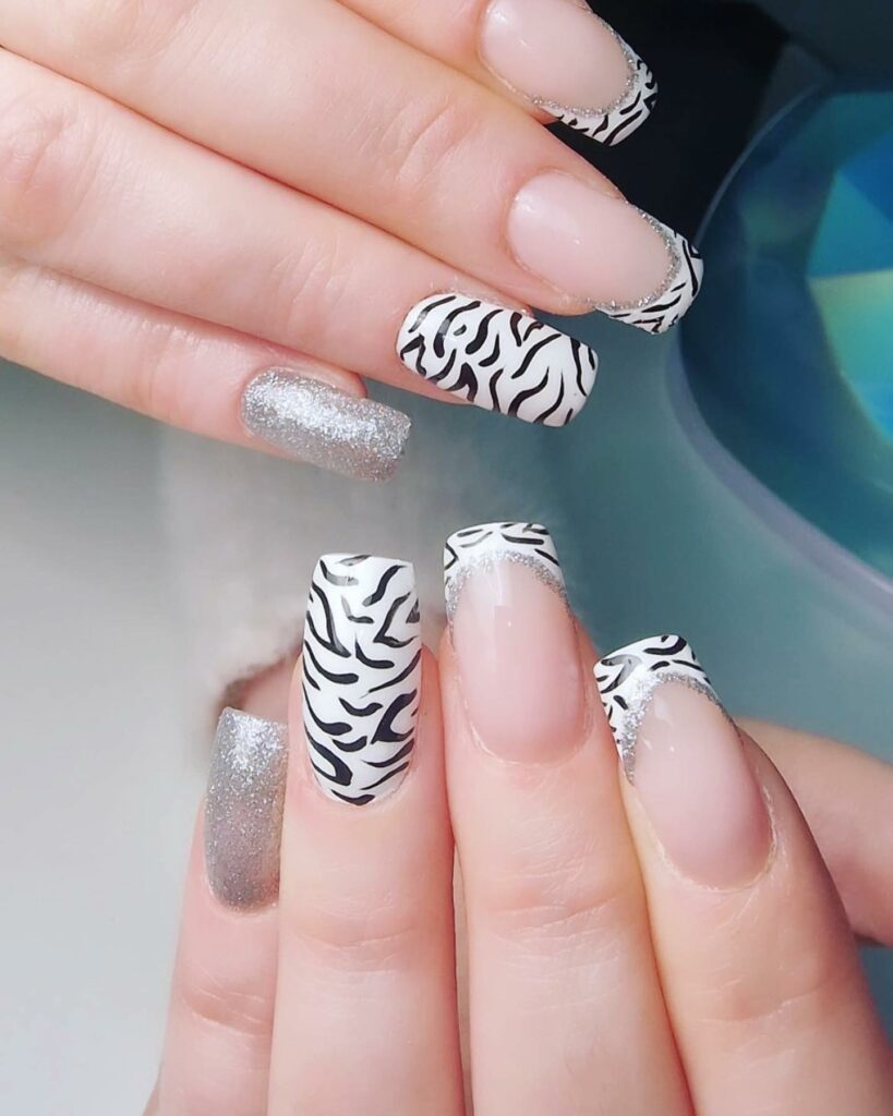 Zebra Nail Designs