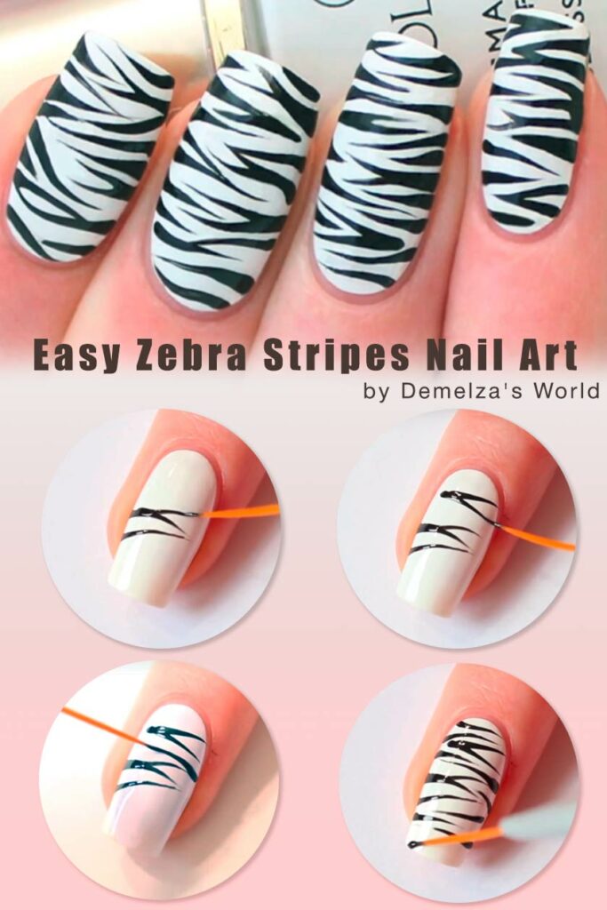 zebra print nails
