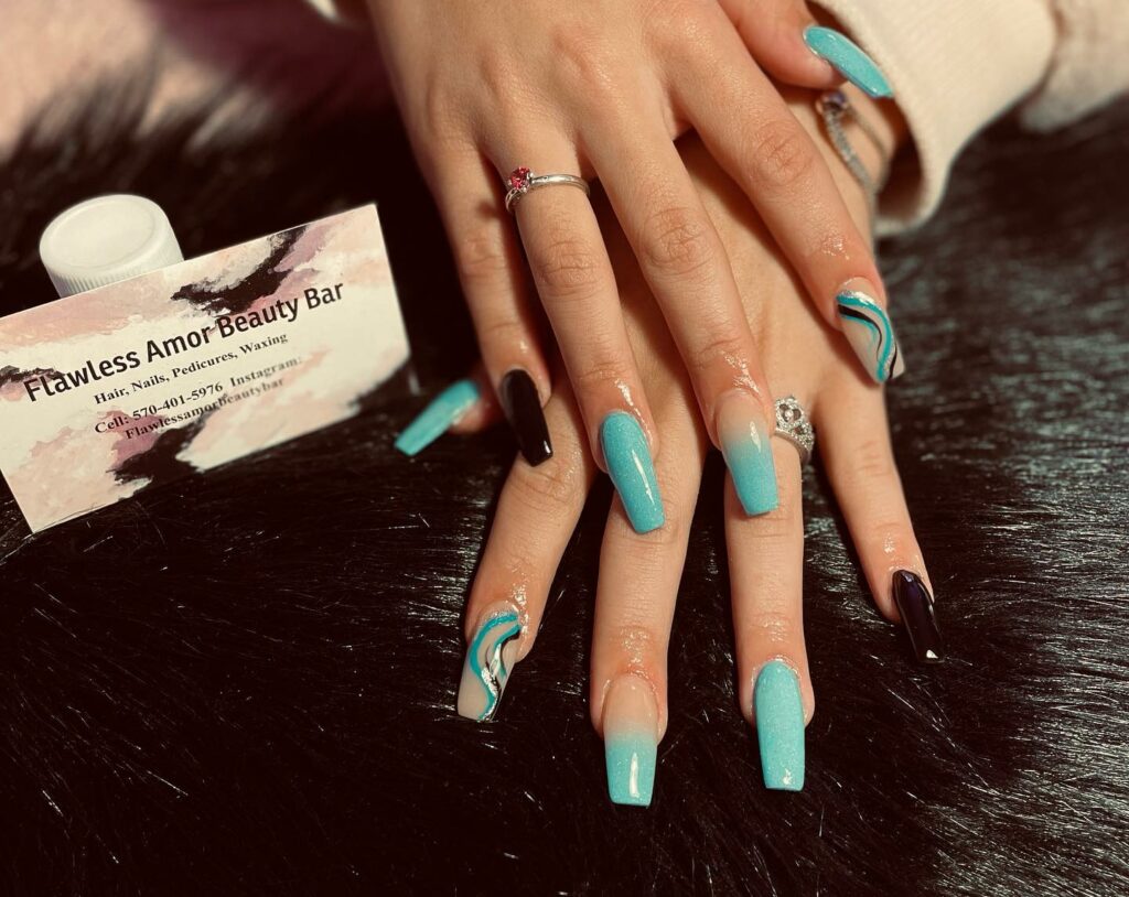 Aqua Nails Designs