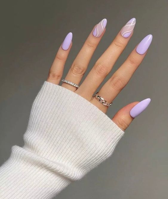 light lavender nails