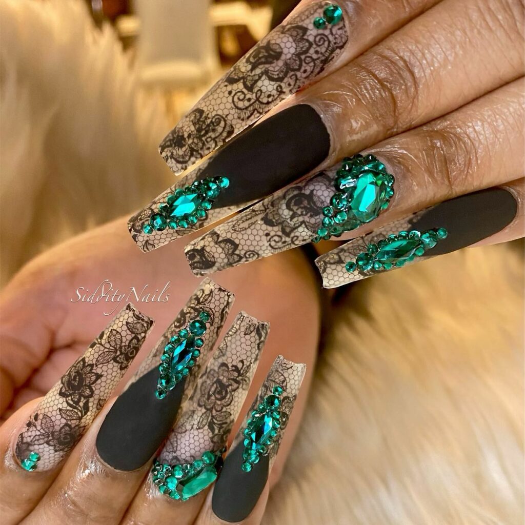 Emerald Green Nails Ideas