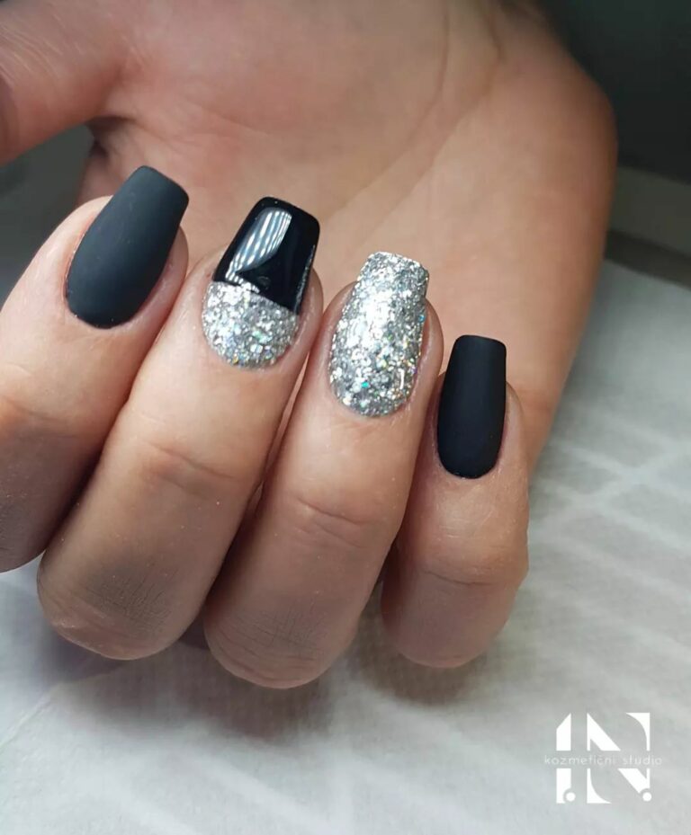 Black and Silver Nails 30 Perfect Designs for a Special Occassion Nail Designs Daily