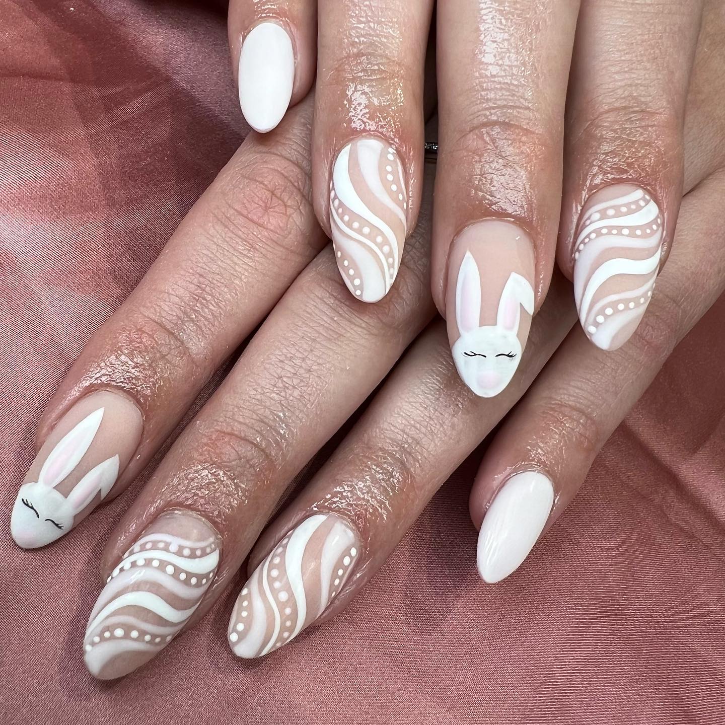 easter bunny nails