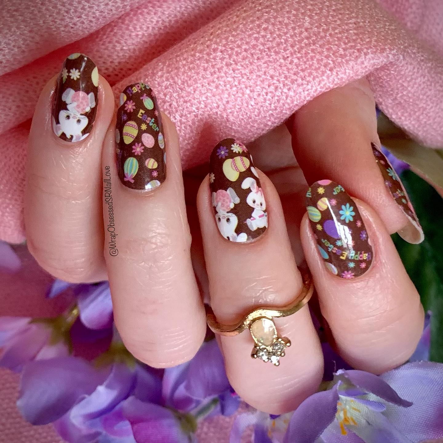 easter bunny nails