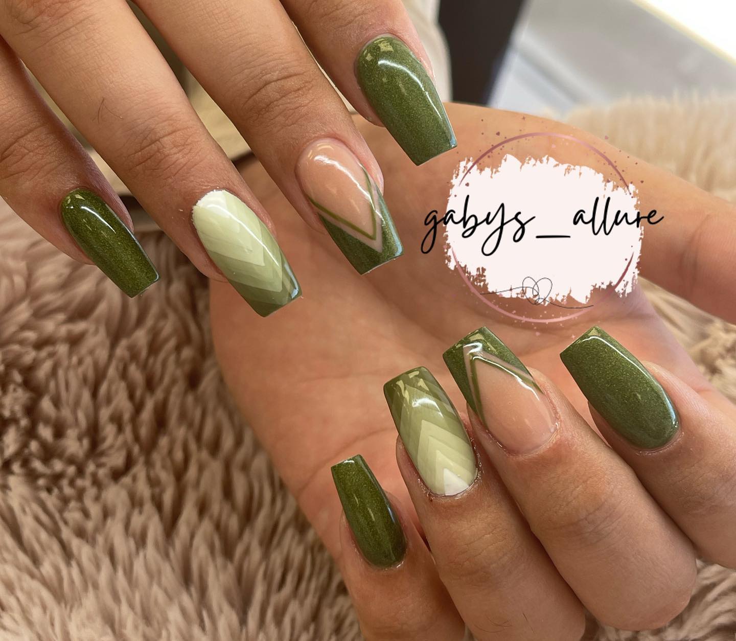 green spring nails