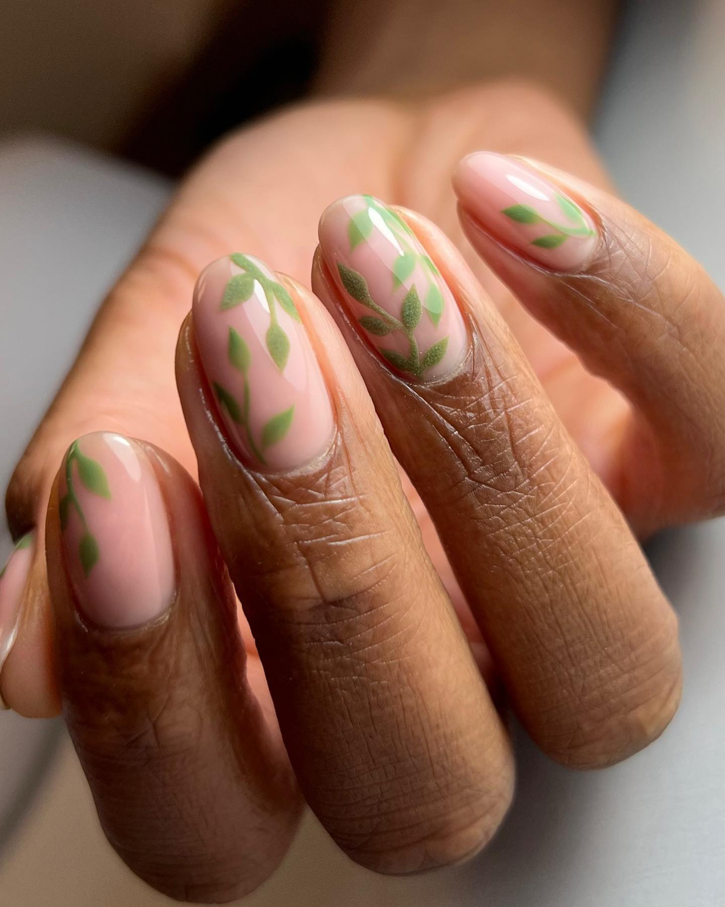 green spring nails