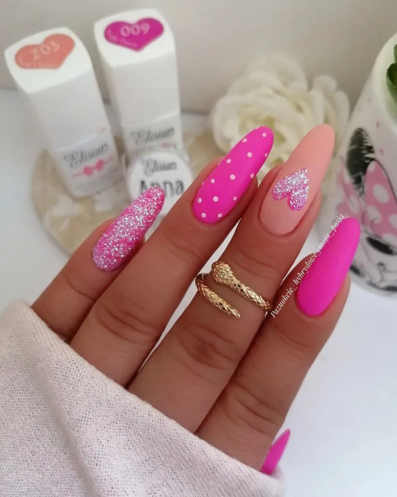 neon bright summer nails