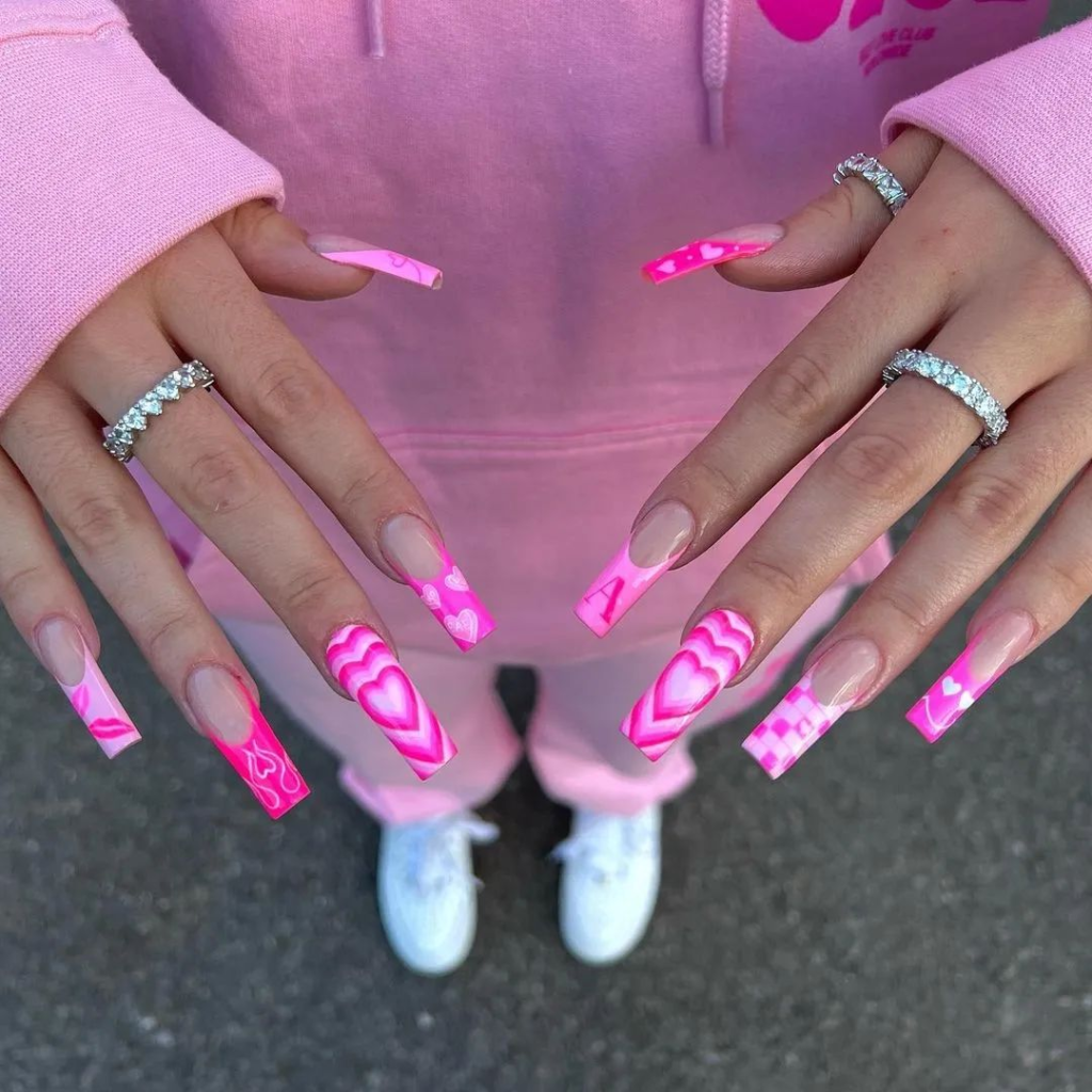 Summer Pink Nail Designs