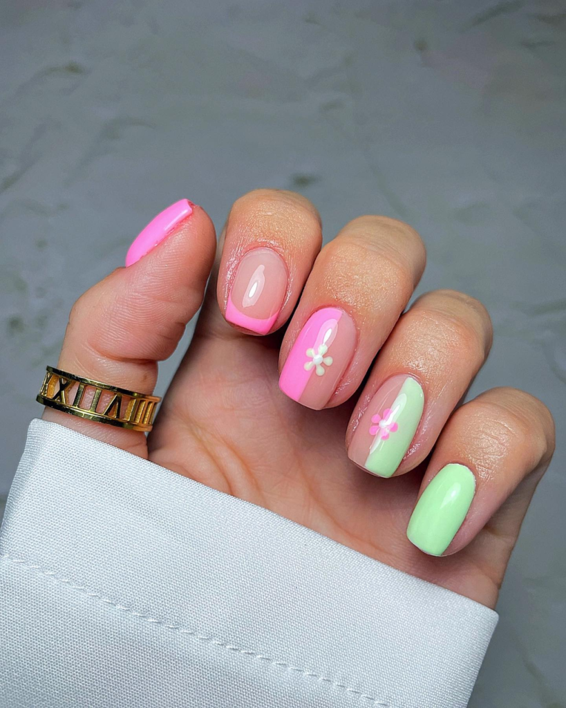 bright summer nails