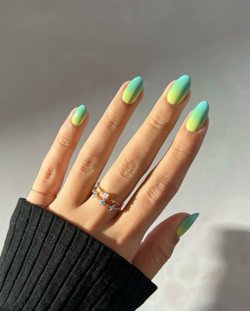 Neon Bright Summer Nails