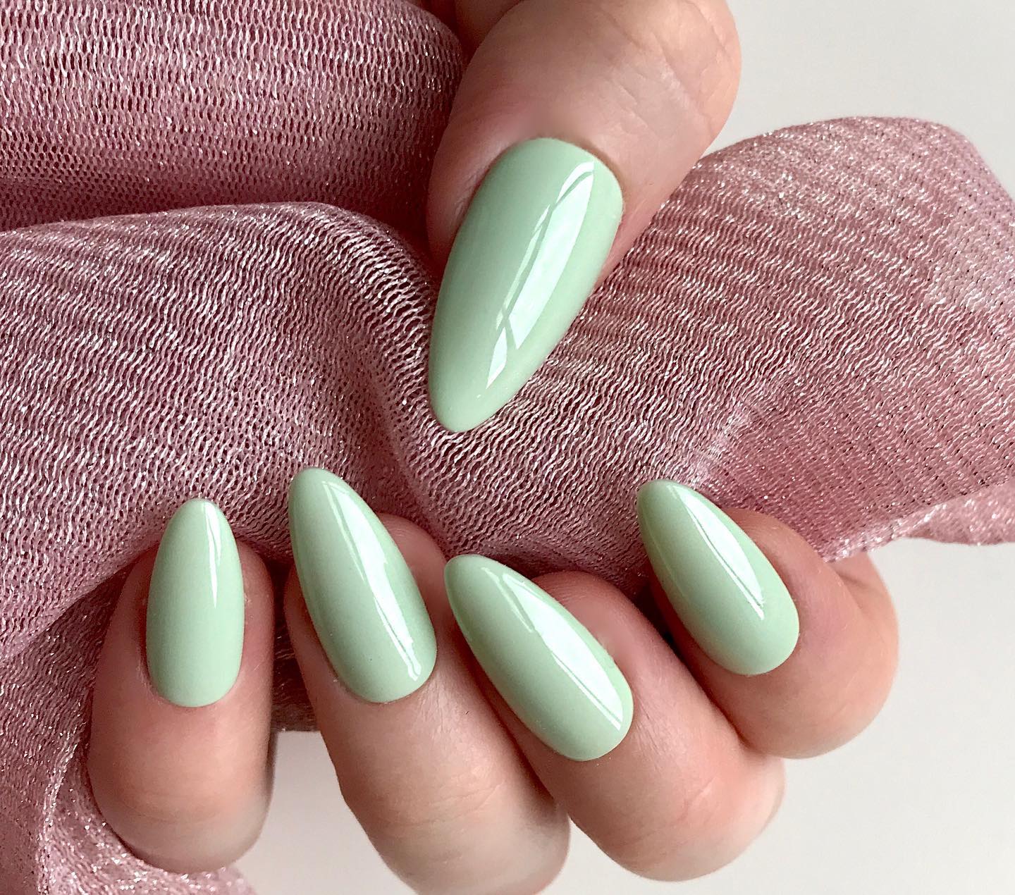 pastel-green-nails-40 pastel green nails