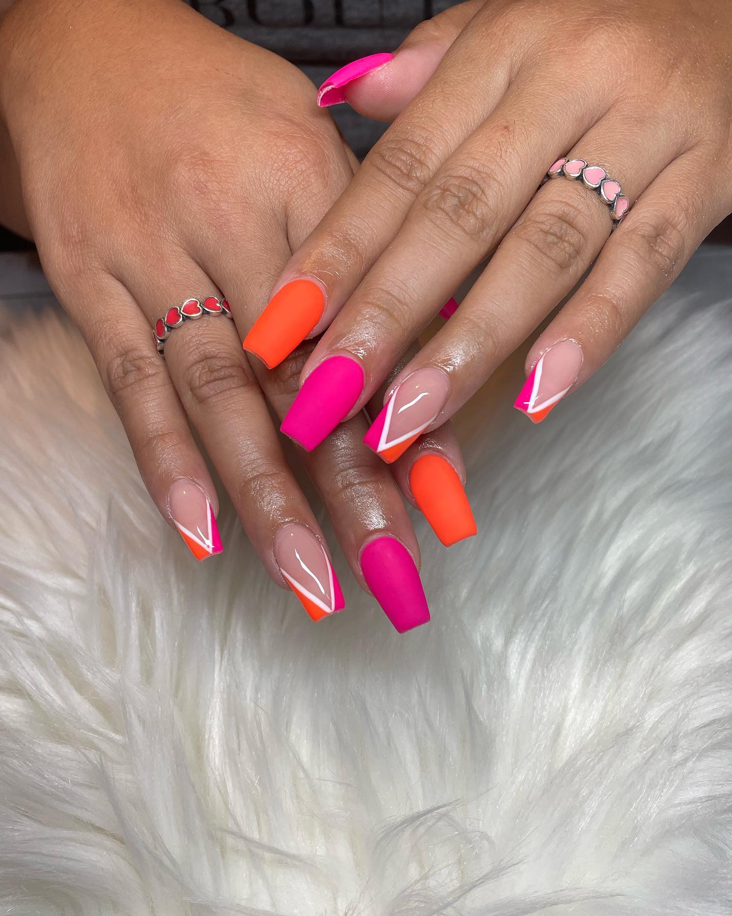 summer-orange-nails-35 summer orange nails