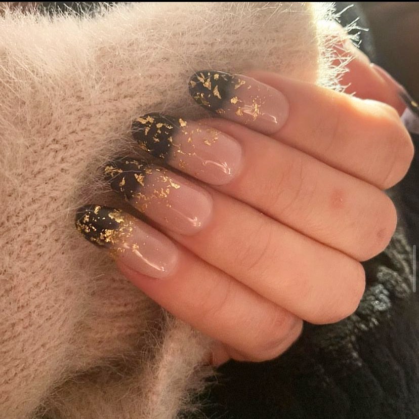 black-glitter-ombre-nails-24 Black Glitter Ombre Nails