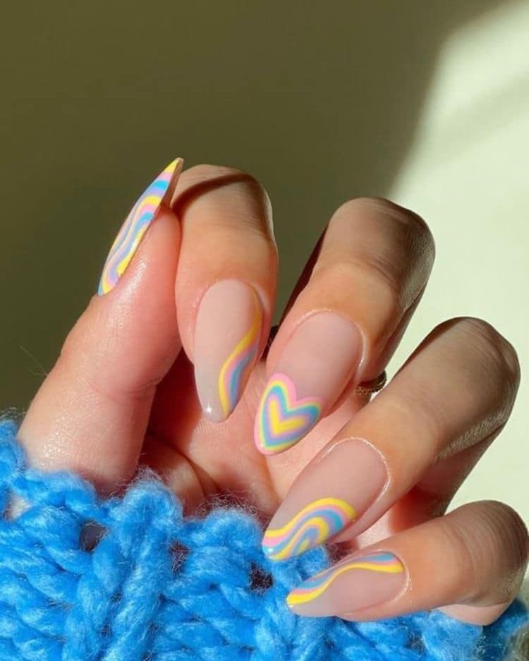 bright summer nails