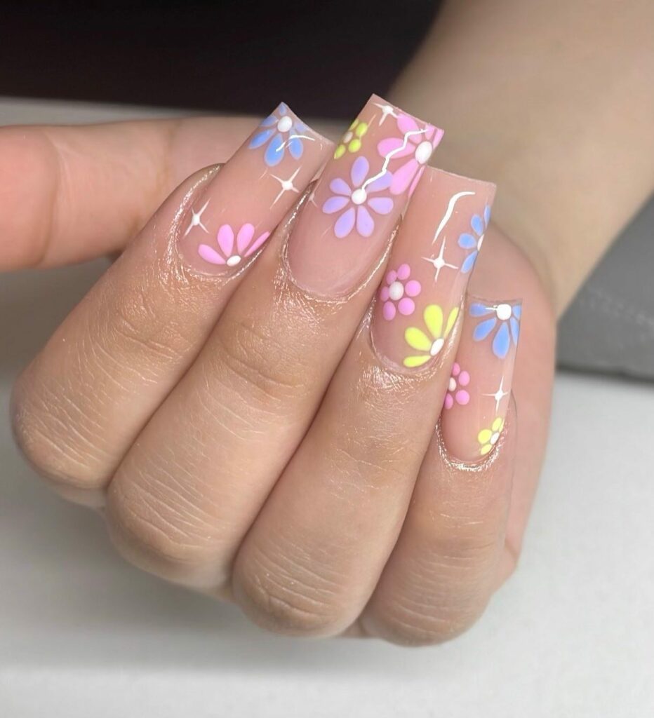 bright summer nails