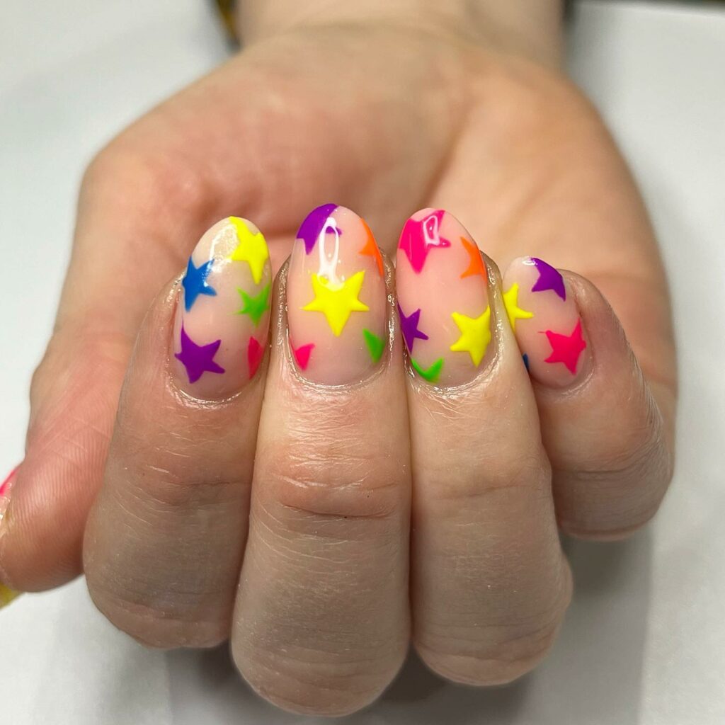 bright summer nails